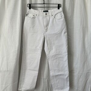 Ralph Lauren Jeans Co. White Denim Petite Size 10